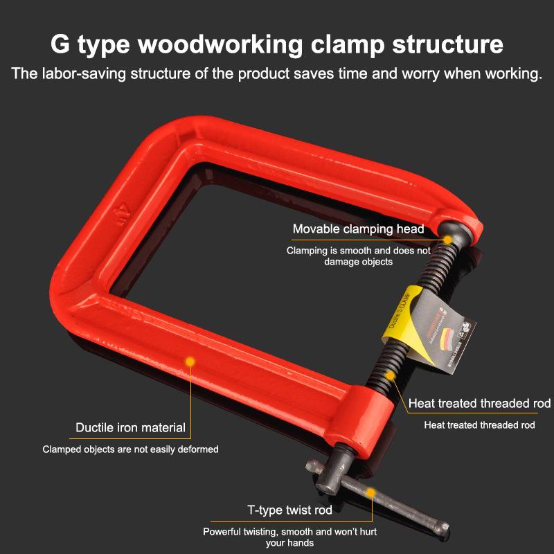 Woodworking Clamp - G 클램프 딥 리치 C 클램프