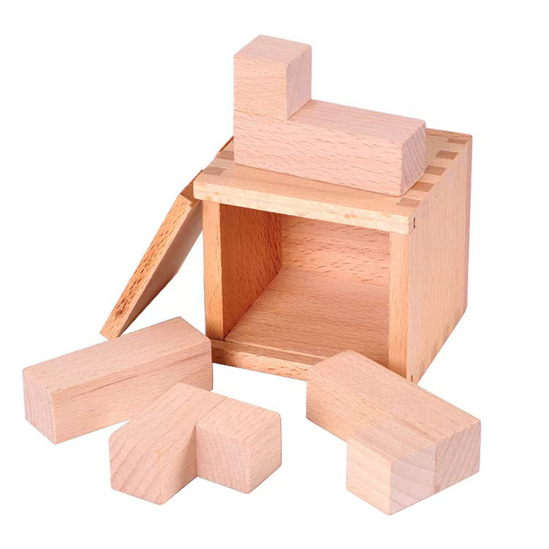 Woodworking Jigsaw - 마법의 IQ 블록의 비스듬한 배치 성인을위한