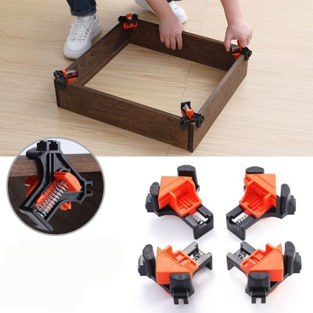 Woodworking Man - 4개 90 ° 직각 클램프 고정