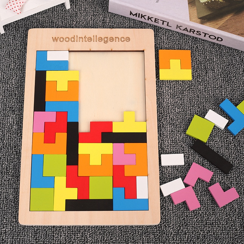 Woodworking Jigsaw - 새로운 1세트 나무 블록 퍼즐 두뇌