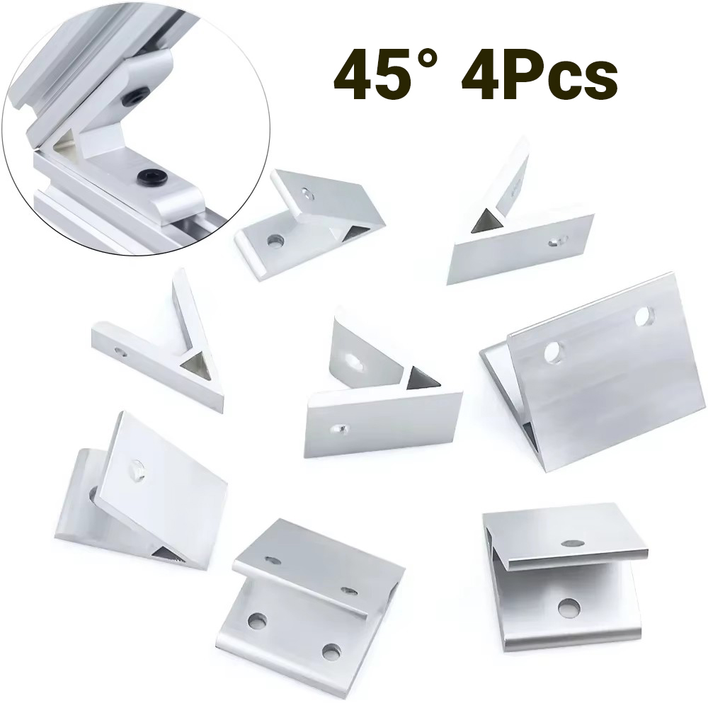 Woodworking Joint - 4Pcs 45도 각도 코너 브래킷 2020