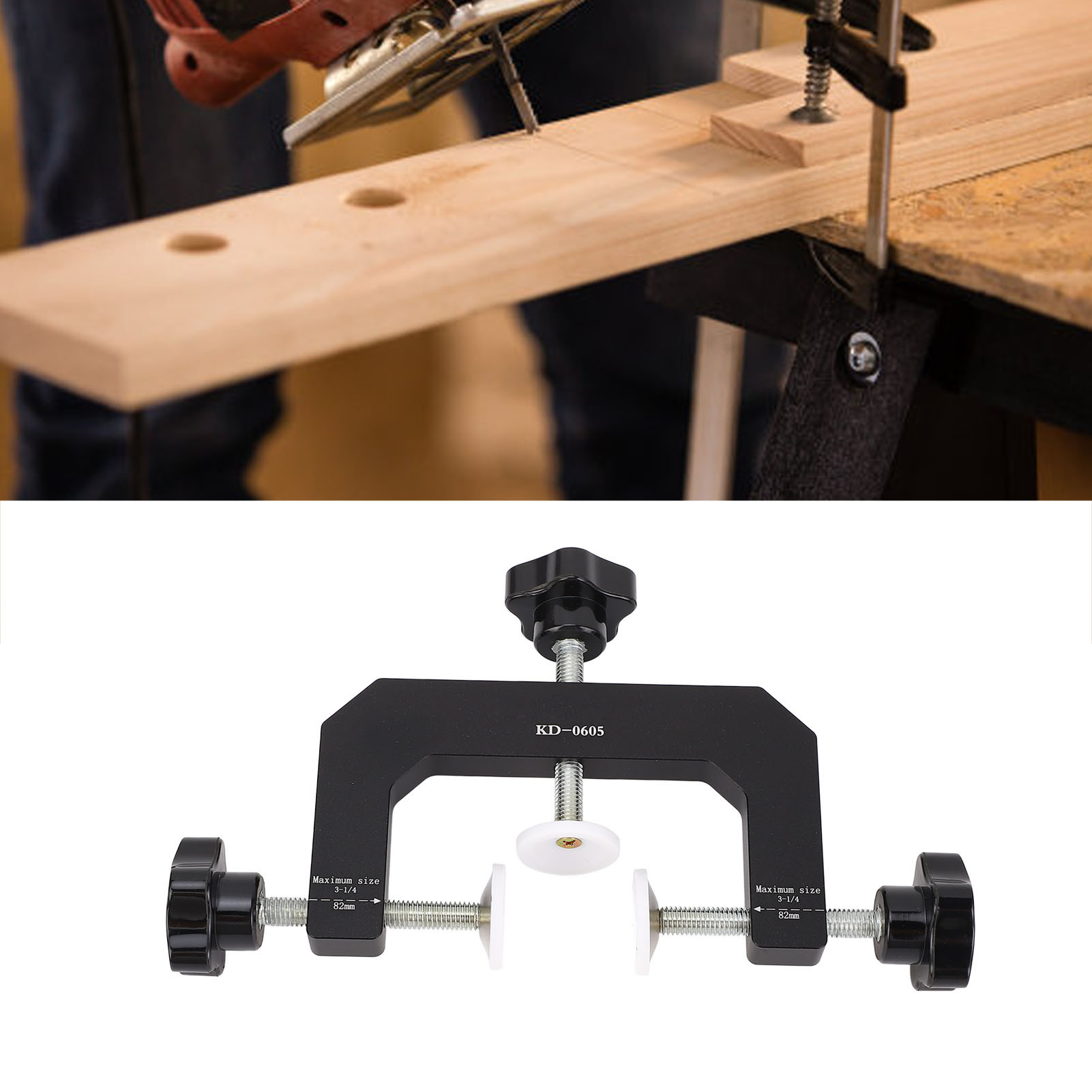 Woodworking Edge - 3방향 G 클램프 알루미늄 합금 다기능