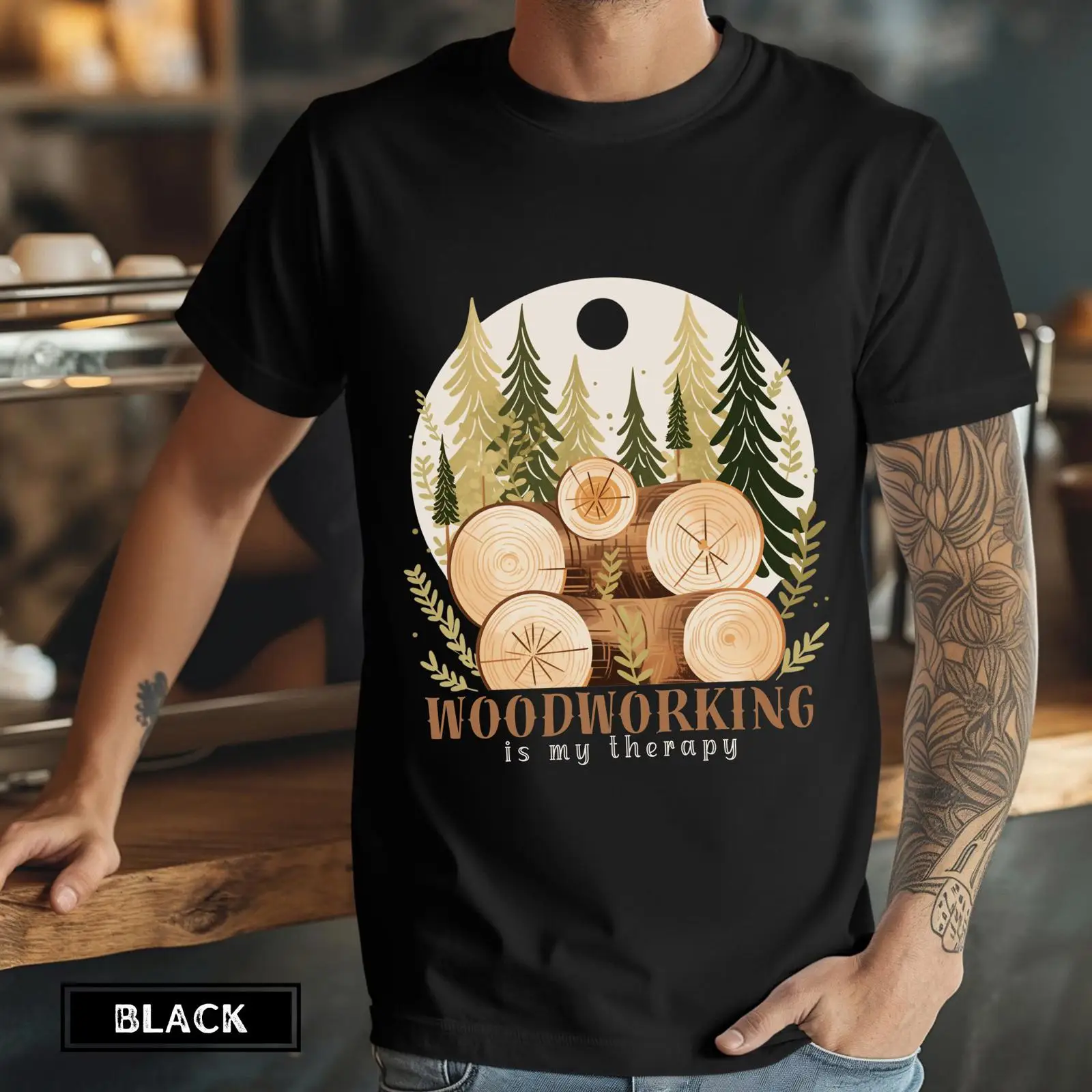 Woodworking Therapy - 목공 작업은 나의 테라피입니다 티셔츠 목수