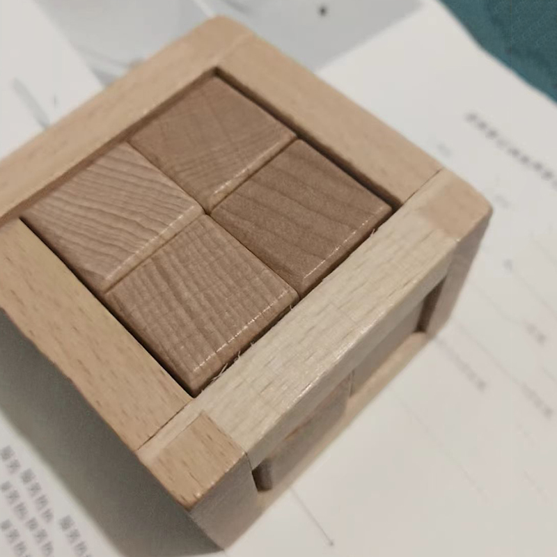 Woodworking Hobby - 교육용 분리형 장난감 인터락 퍼즐 큐브