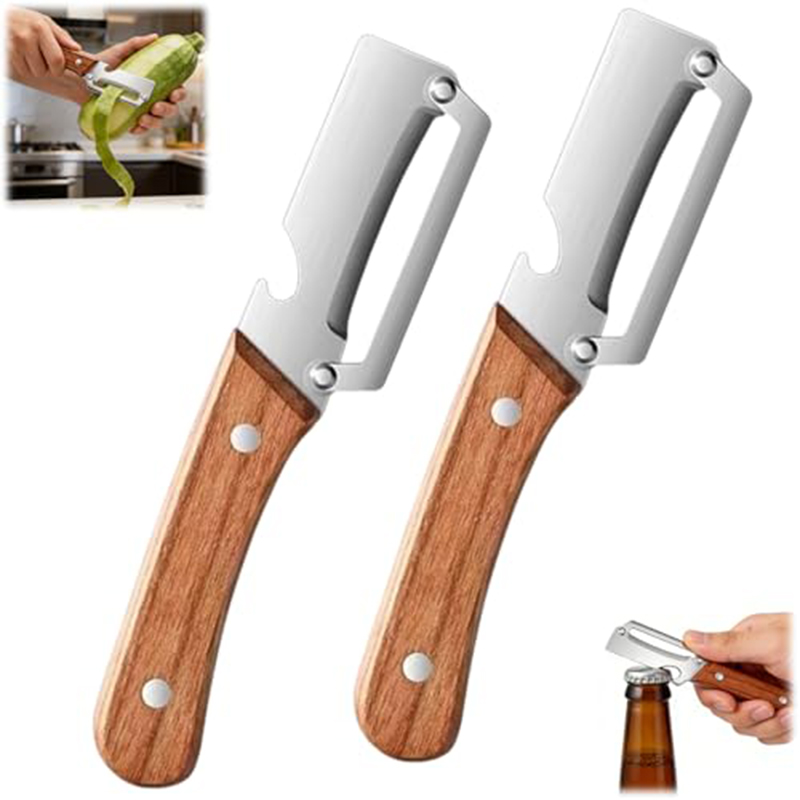 Woodworking Hobby - 스테인리스 스틸 주방 필러, 나무 손잡이가