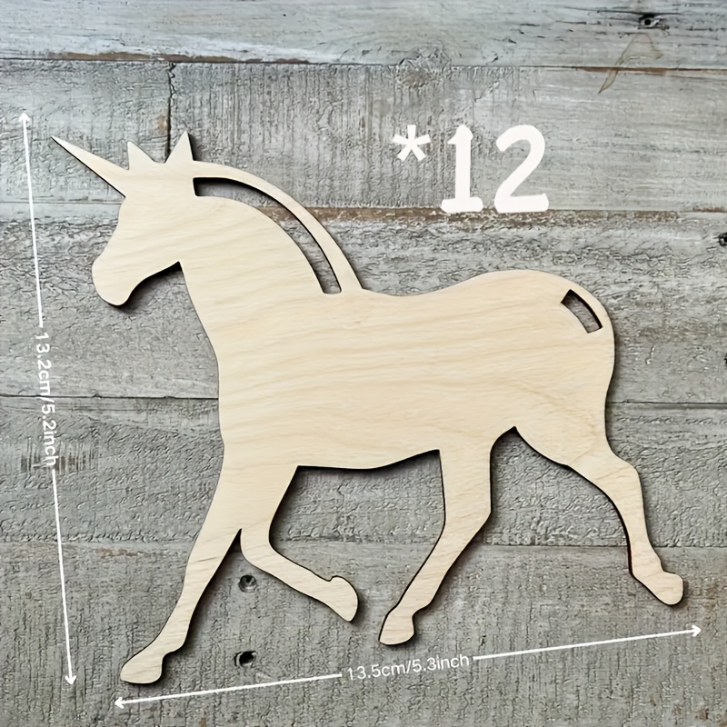 12Pcs DIY 파티 선물 나무 유니콘 마크라메 공예 - Woodworking School 리뷰 및 가격