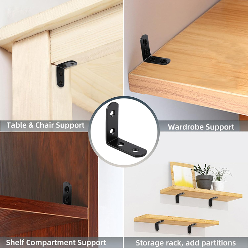 6-20개 블랙 코너 브레이스 L 브래킷, 40mm 스 - Woodworking Joint 리뷰 및 가격