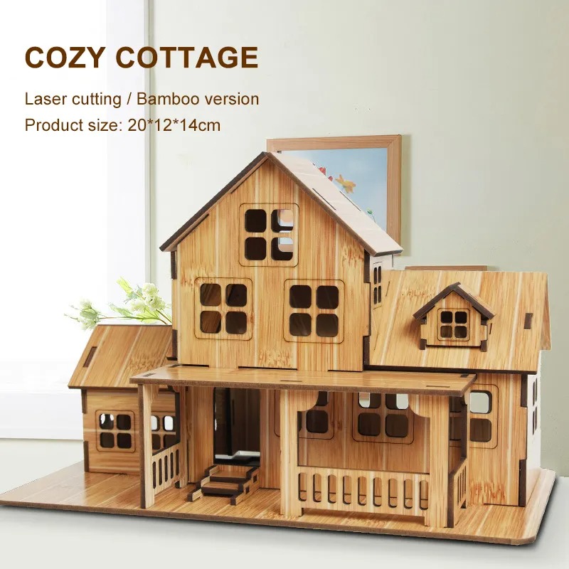 3D 나무 퍼즐 모델 게임즈코지 코티지 DIY 수제 기 - Woodworking Hobby 리뷰 및 가격