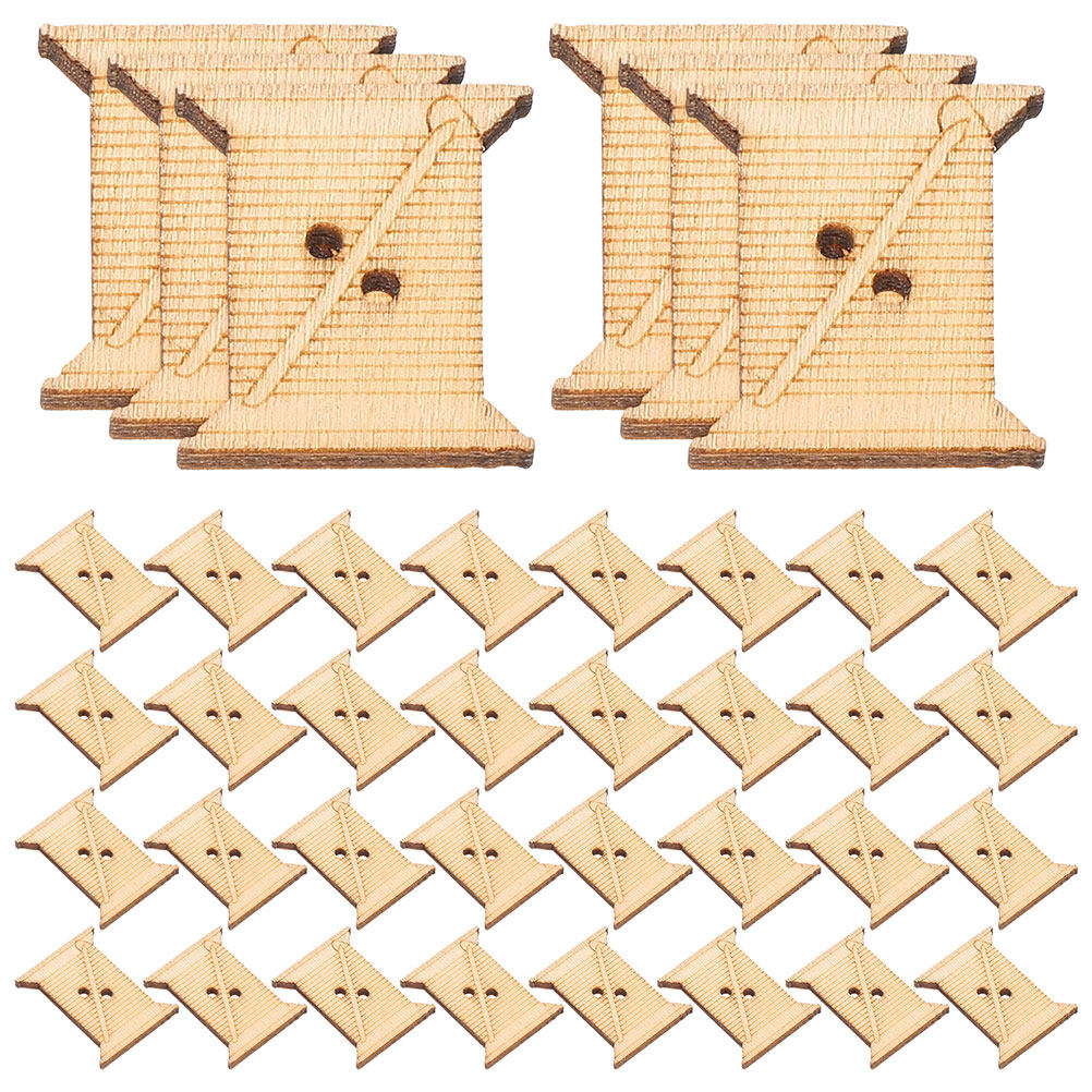 100개 나무 자수실 보빈 실 감는 카드 천연 소박한  - Woodworking Art 리뷰 및 가격