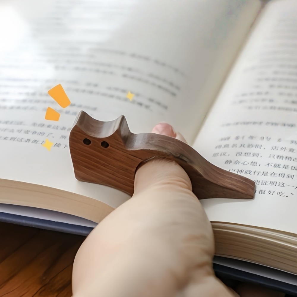 나무 엄지손가락 모양 애완동물 고양이 강아지 독서 북마 - Woodworking School 리뷰 및 가격