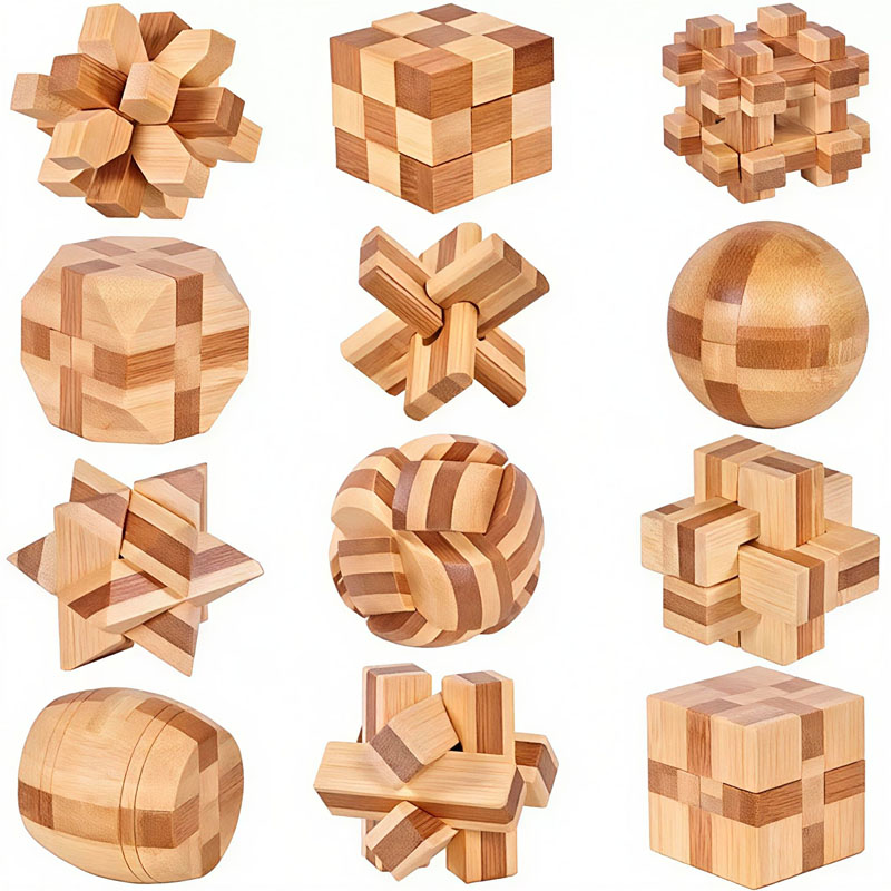 새로운 4.5CM 루반 자물쇠 퍼즐 대나무 잠금 해제  - Woodworking Hobby 리뷰 및 가격