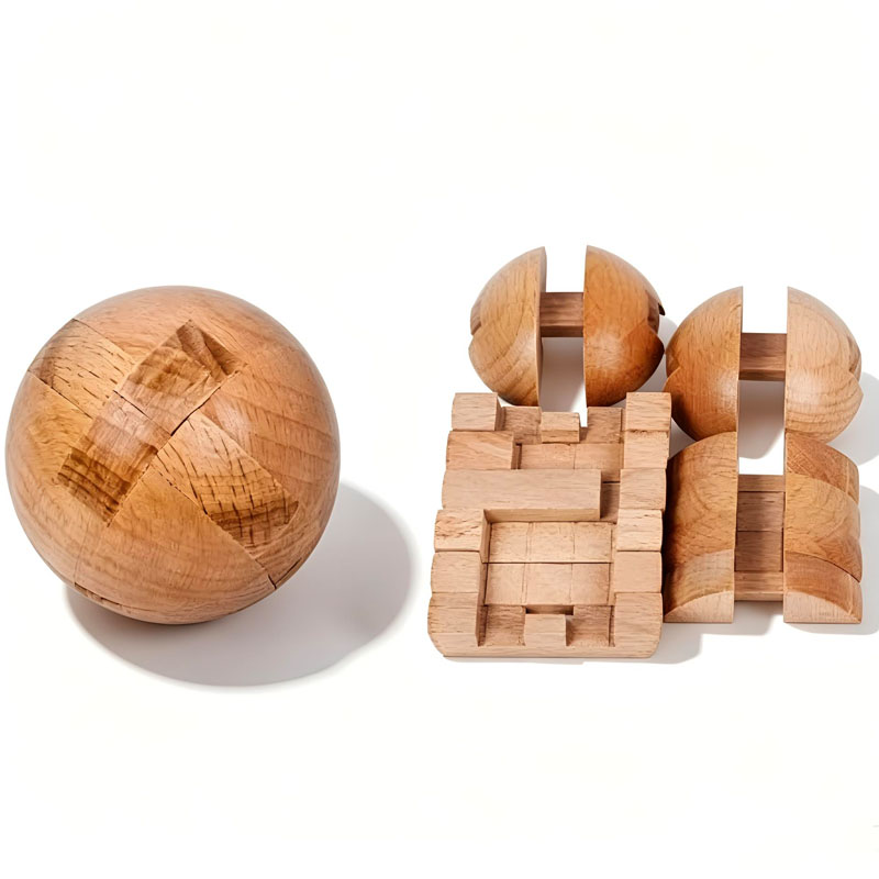 클래식 나무 퍼즐 볼 마법 두뇌 티저 조립식 인터로킹  - Woodworking Hobby 리뷰 및 가격