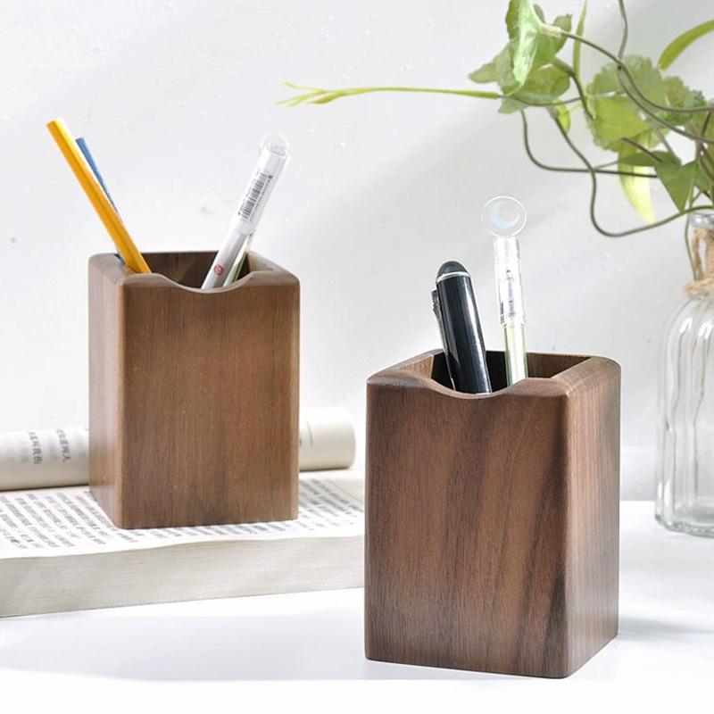 천연 호두 펜 홀더 나무 잉크 펜 보관 케이스 책상 쓰 - Woodworking School 리뷰 및 가격
