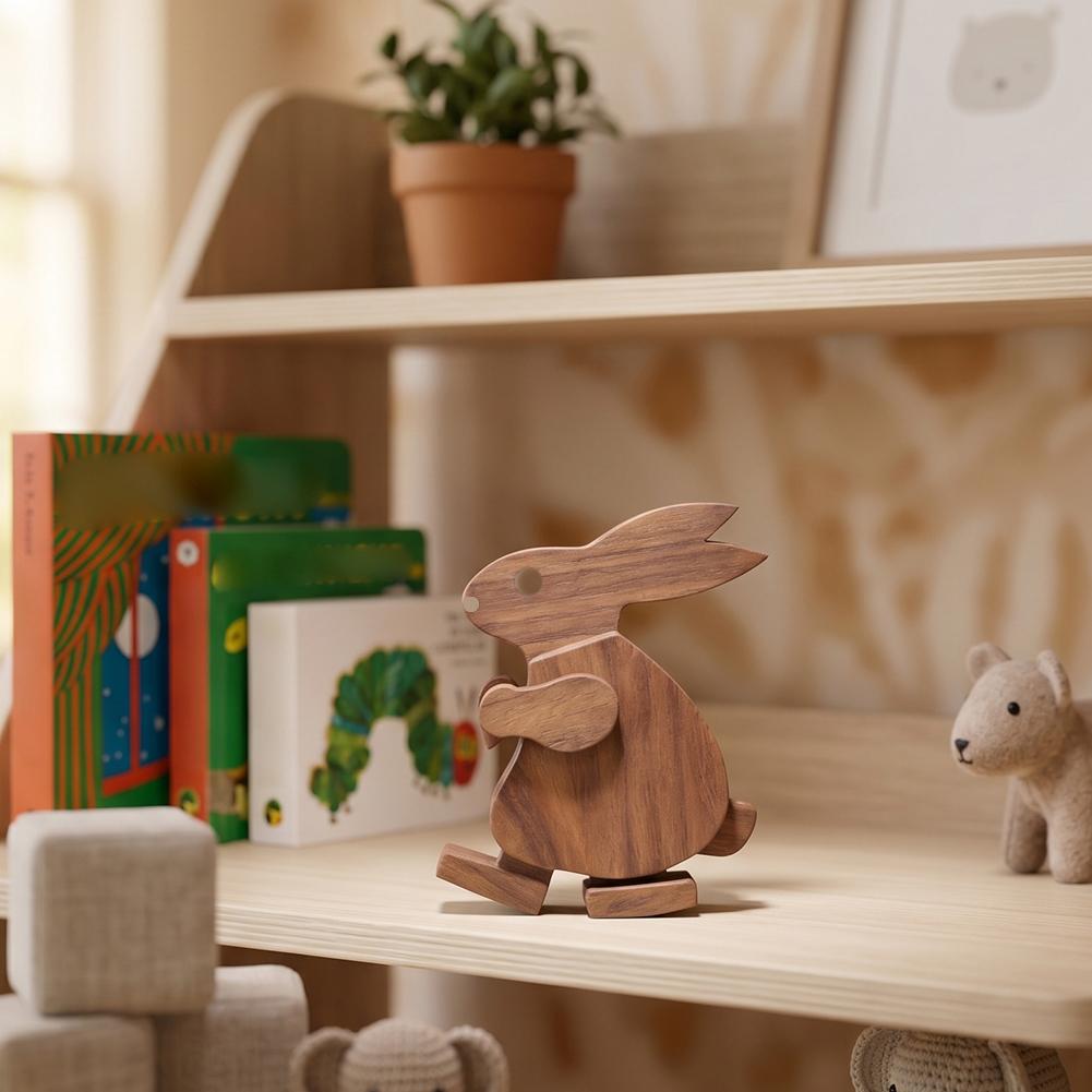 2개 세트 스칸디나비아풍 움직이는 관절인형 나무 동물  - Woodworking Joint 리뷰 및 가격